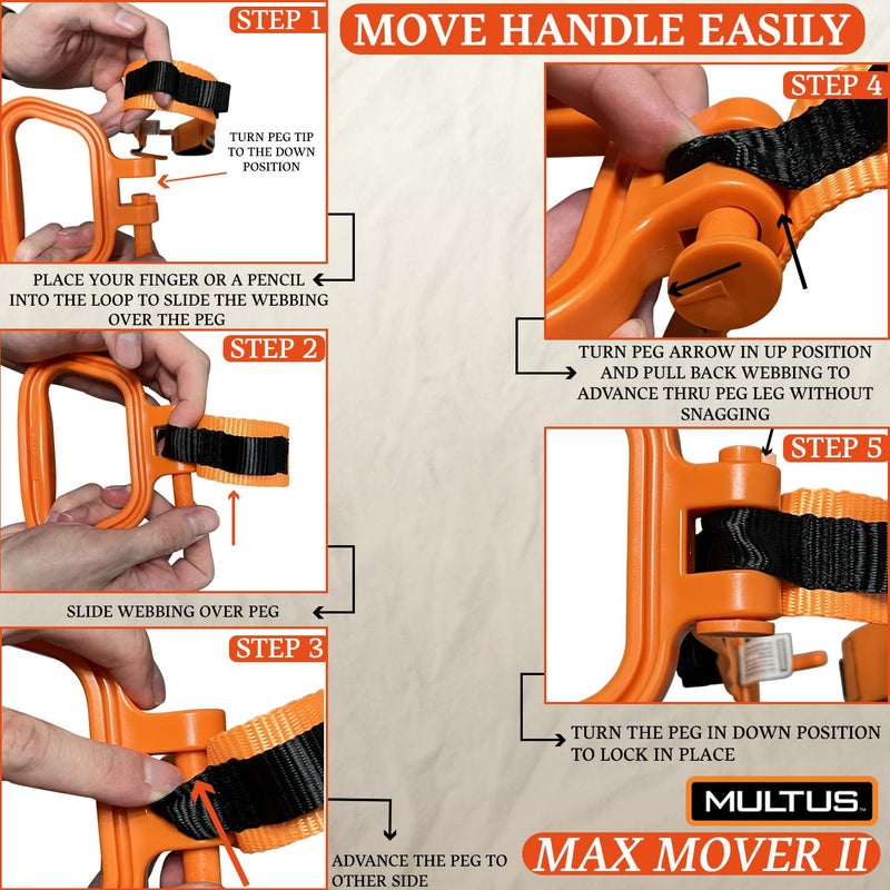 MULTUS Max Mover II Panel Lift – Must-Have Drywall, Plywood & Sheetrock Carrier Tool | Heavy Duty Ergonomic Handle for Pros & DIY Movers - Image 5